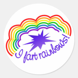 Stickers voor regenboogkunst