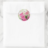 Stickers voor roze en witte Floral envelop (Tas)