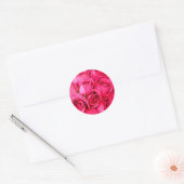 Stickers voor roze rozenweddenschap (Envelop)