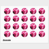 Stickers voor roze rozenweddenschap (Vel)