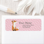 stickers voor schattig fox-retouradres (Insitu)