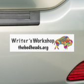 Stickers voor Schrijversworkshop (Op auto)