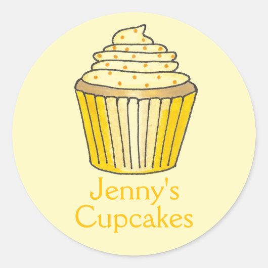 Stickers voor speciale gebakken cupcake-koekjes (Voorkant)