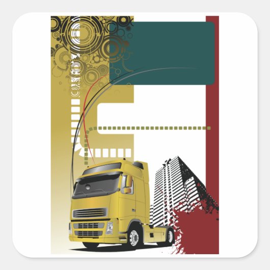 Stickers voor stadsvrachtwagens (Voorkant)