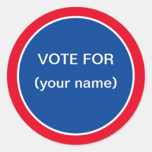 Stickers voor stemmen van studenten