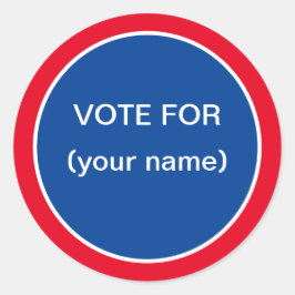 Stickers voor stemmen van studenten