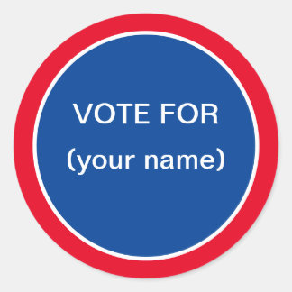 Stickers voor stemmen van studenten