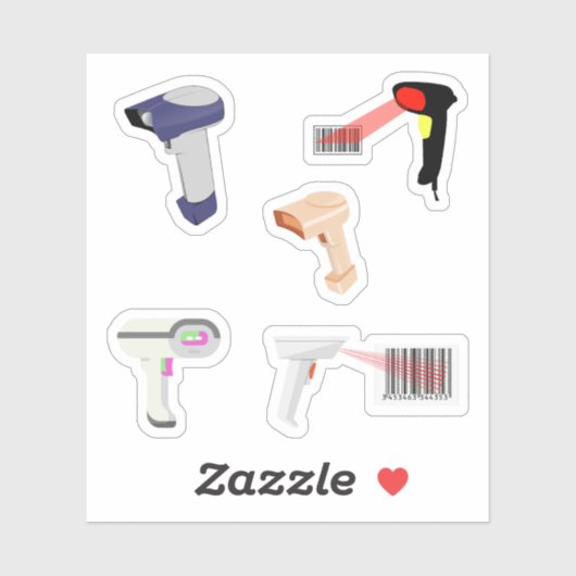 Stickers voor streepjescodelezer (Vel)