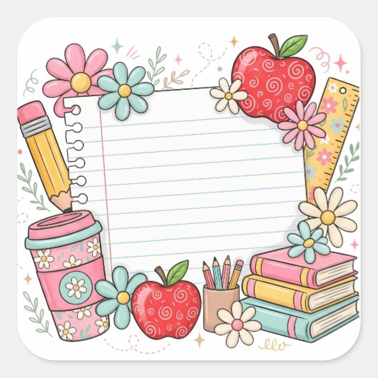 Stickers voor terug naar school en meer! (Voorkant)