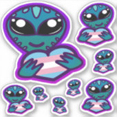Stickers voor Trans- en Proud Alien (Voorkant)