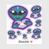 Stickers voor Trans- en Proud Alien (Vel)