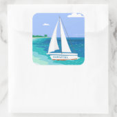 Stickers voor tropisch strand in de kustwateren va (Tas)