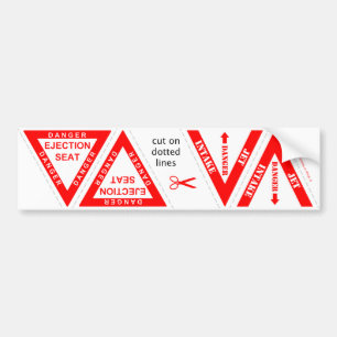 Stickers voor uitwerpen/inname van Jet