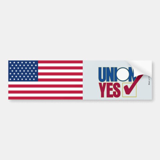 Stickers voor vakbonden op bumper (Voorkant)