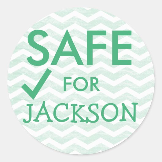 Stickers voor veilig voedsel voor speciale diëten (Voorkant)