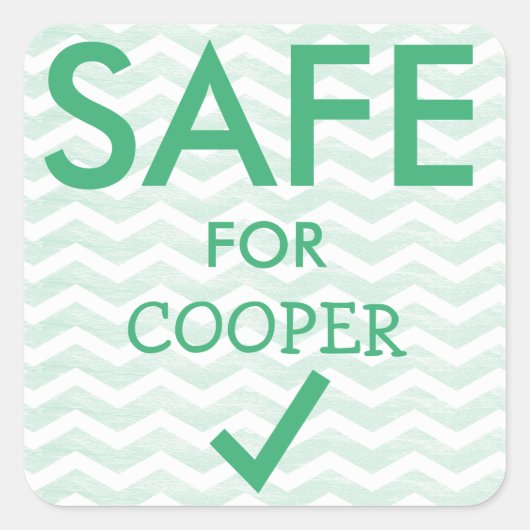 Stickers voor veilig voedsel voor speciale diëten (Voorkant)