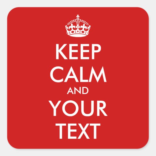 Stickers voor vierkant onderhoud kalm houden |  SJ (Voorkant)
