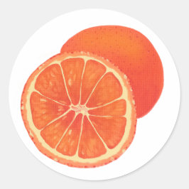 Stickers voor volledige en gesneden Sinaasappel-vr