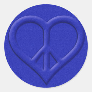 Stickers voor vrede en liefde