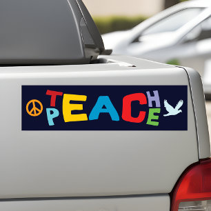 Stickers voor Vrede op de bumper - Deel Positivite