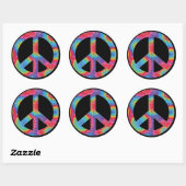 Stickers voor vredessignalisatie - Rainbow Hippie (Vel)