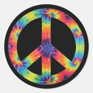Stickers voor vredessignalisatie - Rainbow Hippie 