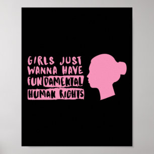 Stickers voor vrouwenrechten poster