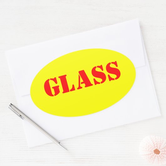 Stickers voor waarschuwingsglas (Envelop)