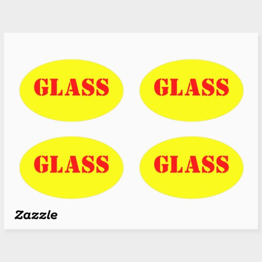 Stickers voor waarschuwingsglas (Vel)