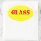 Stickers voor waarschuwingsglas (Tas)