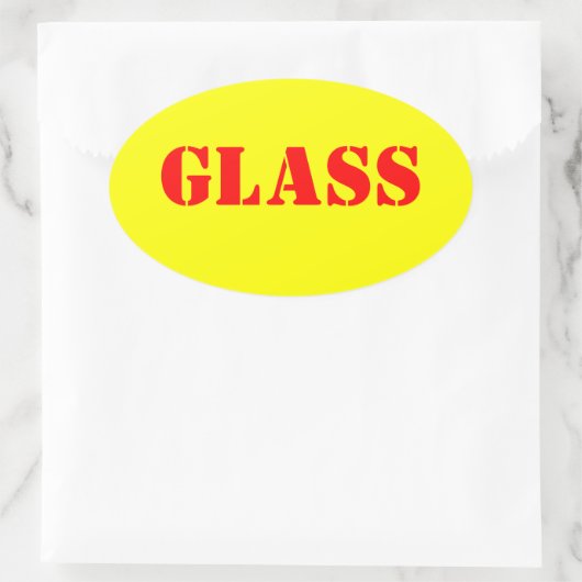 Stickers voor waarschuwingsglas (Tas)