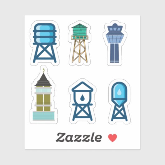 Stickers voor watertoren (Vel)