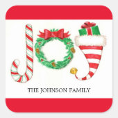 Stickers voor Waterverf met feestdagen (Voorkant)