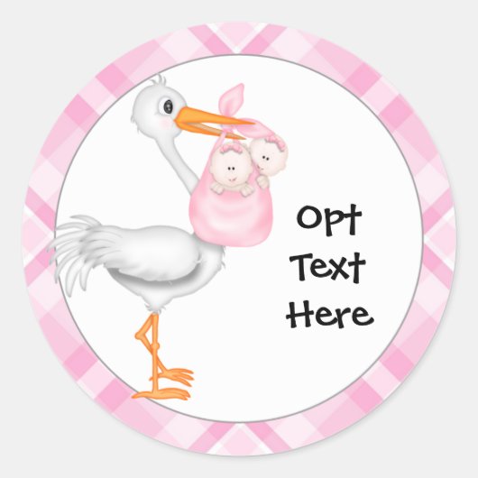 Stickers voor winkels en twinningmeisjes (Voorkant)