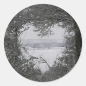 Stickers voor winterwinterwintersneeuwkerst (Voorkant)