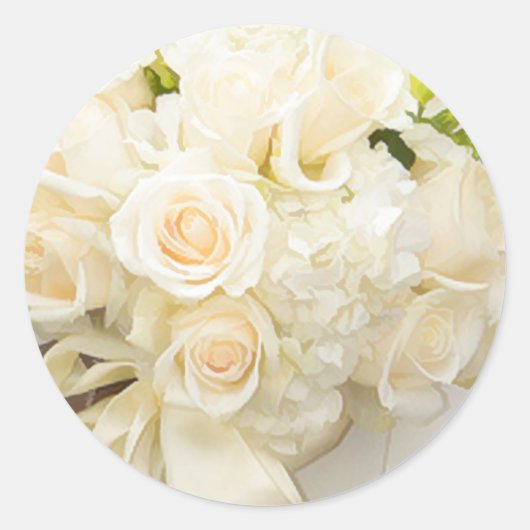 Stickers voor witte rozenenvelop (Voorkant)