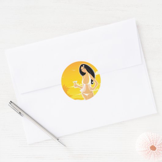 Stickers voor zomervrouwen (Envelop)