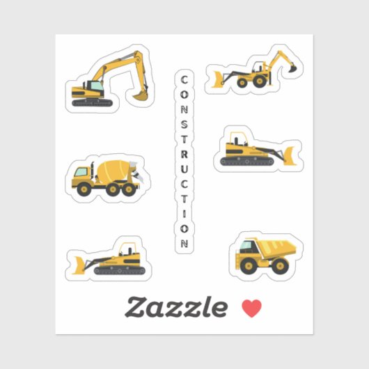 Stickers voor zware machines (Vel)