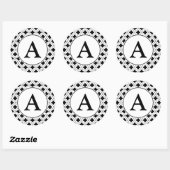 Stickers voor zwart-wit monogram (Vel)