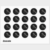 stickers voor zwarte labrador (Vel)