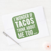 Stickers vragen zich af taco's denken (Envelop)