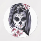 Stickers vrolijke kerstdag (Design 1)