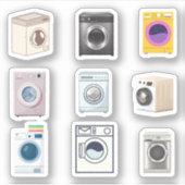 Stickers wasmachine (Voorkant)