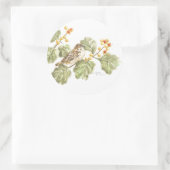 Stickers Waterverf Vogel in de herfst van de Tak R (Tas)