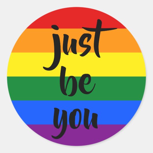 Stickers - wees gewoon jezelf (Voorkant)