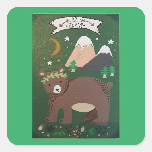 stickers "Wees moedig" (Voorkant)