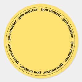 Stickers: You Matter from The Program Ronde Sticker