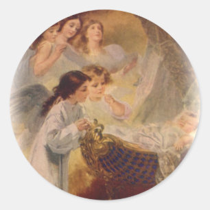 Stickers: Zegen van de gelukzaligheid Ronde Sticker