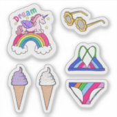 Stickers - Zomer Zwemkleding Pret (Voorkant)