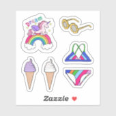 Stickers - Zomer Zwemkleding Pret (Vel)